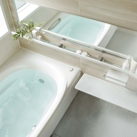 まるでスパのような浴室空間