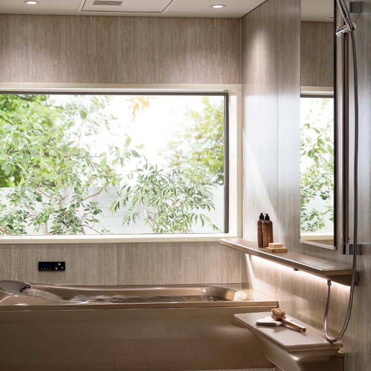 シンラ 壁柄:トラバーチンググレージュ