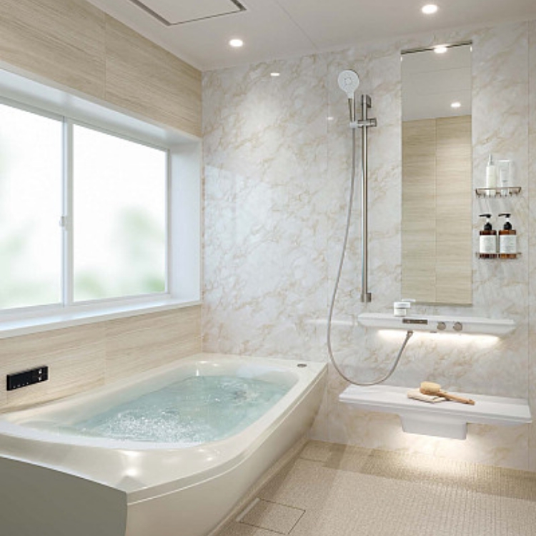 シンラ 壁柄:ペトラアイボリー、ブランシュオーク